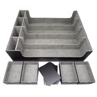 Docsmagic.de Premium 4-Row Trading Card Storage Box Black...
