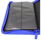 Docsmagic.de Pro-Player 4-Pocket Zip-Album Dark Blue - 160 Card Binder - MTG - PKM - YGO - Reissverschluss Dunkelblau