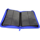 Docsmagic.de Pro-Player 4-Pocket Zip-Album Dark Blue - 160 Card Binder - MTG - PKM - YGO - Reissverschluss Dunkelblau