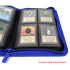Docsmagic.de Pro-Player 4-Pocket Zip-Album Dark Blue - 160 Card Binder - MTG - PKM - YGO - Reissverschluss Dunkelblau