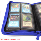 Docsmagic.de Pro-Player 4-Pocket Zip-Album Dark Blue - 160 Card Binder - MTG - PKM - YGO - Reissverschluss Dunkelblau