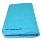 Docsmagic.de Pro-Player 4-Pocket Zip-Album Light Blue - 160 Card Binder - MTG - PKM - YGO - Reissverschluss Hellblau