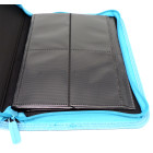 Docsmagic.de Pro-Player 4-Pocket Zip-Album Light Blue - 160 Card Binder - MTG - PKM - YGO - Reissverschluss Hellblau