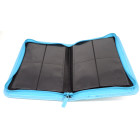 Docsmagic.de Pro-Player 4-Pocket Zip-Album Light Blue - 160 Card Binder - MTG - PKM - YGO - Reissverschluss Hellblau