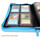 Docsmagic.de Pro-Player 4-Pocket Zip-Album Light Blue - 160 Card Binder - MTG - PKM - YGO - Reissverschluss Hellblau