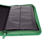 Docsmagic.de Pro-Player 4-Pocket Zip-Album Dark Green - 160 Card Binder - MTG - PKM - YGO - Reissverschluss Dunkelgrün