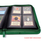 Docsmagic.de Pro-Player 4-Pocket Zip-Album Dark Green - 160 Card Binder - MTG - PKM - YGO - Reissverschluss Dunkelgrün