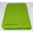 Docsmagic.de Pro-Player 4-Pocket Zip-Album Light Green - 160 Card Binder - MTG - PKM - YGO - Reissverschluss Hellgrün