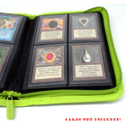 Docsmagic.de Pro-Player 4-Pocket Zip-Album Light Green - 160 Card Binder - MTG - PKM - YGO - Reissverschluss Hellgrün