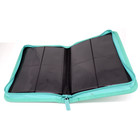 Docsmagic.de Pro-Player 4-Pocket Zip-Album Mint - 160 Card Binder - MTG - PKM - YGO - Reissverschluss Aqua