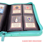 Docsmagic.de Pro-Player 4-Pocket Zip-Album Mint - 160 Card Binder - MTG - PKM - YGO - Reissverschluss Aqua