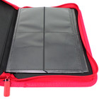 Docsmagic.de Pro-Player 4-Pocket Zip-Album Red - 160 Card Binder - MTG - PKM - YGO - Reissverschluss Rot