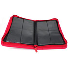 Docsmagic.de Pro-Player 4-Pocket Zip-Album Red - 160 Card Binder - MTG - PKM - YGO - Reissverschluss Rot