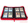 Docsmagic.de Pro-Player 4-Pocket Zip-Album Red - 160 Card Binder - MTG - PKM - YGO - Reissverschluss Rot