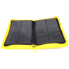 Docsmagic.de Pro-Player 4-Pocket Zip-Album Yellow - 160 Card Binder - MTG - PKM - YGO - Reissverschluss Gelb