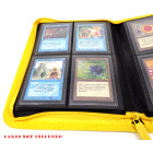 Docsmagic.de Pro-Player 4-Pocket Zip-Album Yellow - 160 Card Binder - MTG - PKM - YGO - Reissverschluss Gelb