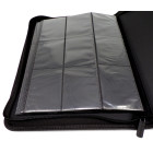 Docsmagic.de Pro-Player 9-Pocket Zip-Album Black - 360 Card Binder - MTG - PKM - YGO - Reissverschluss Schwarz