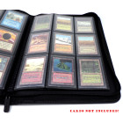 Docsmagic.de Pro-Player 9-Pocket Zip-Album Black - 360 Card Binder - MTG - PKM - YGO - Reissverschluss Schwarz
