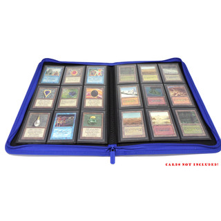 Docsmagic.de Pro-Player 9-Pocket Zip-Album Dark Blue - 360 Card Binder - MTG - PKM - YGO - Reissverschluss Dunkelblau