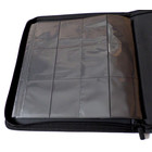 Docsmagic.de Pro-Player 12-Pocket Playset Zip-Album Black - 480 Card Binder - MTG - PKM - YGO - Reissverschluss Schwarz