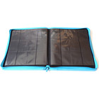 Docsmagic.de Pro-Player 12-Pocket Playset Zip-Album Light Blue - 480 Card Binder - MTG - PKM - YGO - Reissverschluss Hellblau