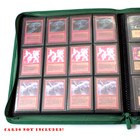 Docsmagic.de Pro-Player 12-Pocket Playset Zip-Album Dark Green - 480 Card Binder - MTG - PKM - YGO - Reissverschluss Dunkelgrün