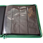 Docsmagic.de Pro-Player 12-Pocket Playset Zip-Album Dark Green - 480 Card Binder - MTG - PKM - YGO - Reissverschluss Dunkelgrün