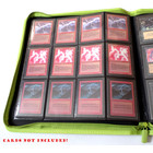 Docsmagic.de Pro-Player 12-Pocket Playset Zip-Album Light Green - 480 Card Binder - MTG - PKM - YGO - Reissverschluss Hellgrün