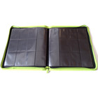 Docsmagic.de Pro-Player 12-Pocket Playset Zip-Album Light Green - 480 Card Binder - MTG - PKM - YGO - Reissverschluss Hellgrün