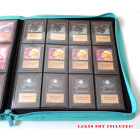 Docsmagic.de Pro-Player 12-Pocket Playset Zip-Album Mint - 480 Card Binder - MTG - PKM - YGO - Reissverschluss Aqua