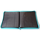 Docsmagic.de Pro-Player 12-Pocket Playset Zip-Album Mint - 480 Card Binder - MTG - PKM - YGO - Reissverschluss Aqua