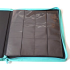 Docsmagic.de Pro-Player 12-Pocket Playset Zip-Album Mint - 480 Card Binder - MTG - PKM - YGO - Reissverschluss Aqua