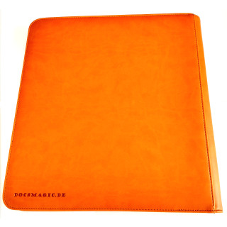 Docsmagic.de Pro-Player 12-Pocket Playset Zip-Album Orange - 480 Card Binder - MTG - PKM - YGO