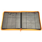 Docsmagic.de Pro-Player 12-Pocket Playset Zip-Album Orange - 480 Card Binder - MTG - PKM - YGO
