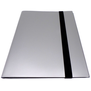 Docsmagic.de Pro-Player 9-Pocket Album Silver - 360 Card Binder - MTG - PKM - YGO - Sammelalbum Silber