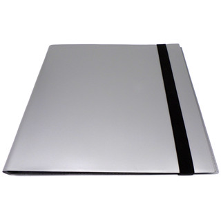 Docsmagic.de Pro-Player 12-Pocket Playset Album Silver - 480 Card Binder - MTG - PKM - YGO - Sammelalbum Silber