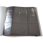 Docsmagic.de Pro-Player 12-Pocket Playset Album Silver - 480 Card Binder - MTG - PKM - YGO - Sammelalbum Silber