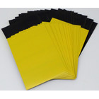 100 Docsmagic.de Premium Bi-Color Card Sleeves Mat Yellow / Black Standard Size 66 x 91 Kartenhüllen Gelb Schwarz