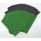 100 Docsmagic.de Premium Bi-Color Card Sleeves Mat Dark Green / Black Standard Size 66 x 91 Kartenhüllen Dunkelgrün Schwarz