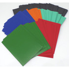 5 x 100 Docsmagic.de Premium Bi-Color Card Sleeves Mat Dark Blue Green Red Orange Mint / Black Standard Size 66 x 91 Kartenhüllen Schwarz