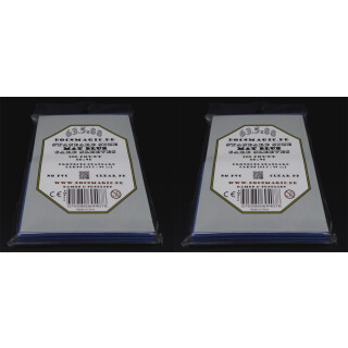 2 x 100 Docsmagic.de Mat Blue Card Sleeves Standard Size 66 x 91 - Blau - Kartenhüllen - Pokemon - Magic