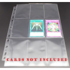 50 Docsmagic.de Premium Small Size 9-Pocket Pages - 11-Hole - 3-Ring Album Ordnerseiten - Yu-Gi-Oh!