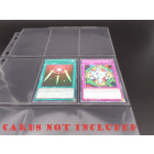 50 Docsmagic.de Premium Small Size 9-Pocket Pages - 11-Hole - 3-Ring Album Ordnerseiten - YGO