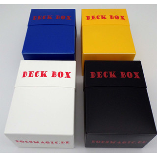 Docsmagic.de Deck Box Mix - Black, White, Blue, Yellow - 4 Count - Pokemon - Yu-Gi-Oh! - Magic