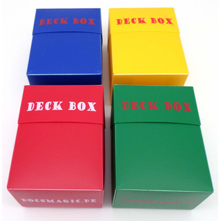 Docsmagic.de Deck Box Mix - Blue, Green, Red, Yellow - 4 Count - Pokemon - Yu-Gi-Oh! - Magic