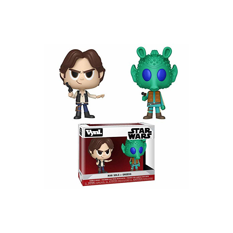 Funko VYNL 2-Pack: Star Wars - Han Solo & Greedo Vinyl Figuren, Je 10cm