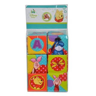 Simba 109331003 Disney Winnie The Pooh Weiche Stapelwürfel, 8 x 8 cm
