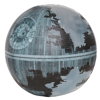 Star Wars Wasserball Todesstern II aufgeblasen ca. 33 cm, unaufgeblasen ca. 50 cm
