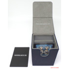 Docsmagic.de Premium Magnetic Flip Box (80) Dark Blue + Deck Divider - MTG PKM YGO - Kartenbox Dunkelblau