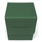 Docsmagic.de Premium Magnetic Flip Box (80) Dark Green + Deck Divider - MTG PKM YGO - Kartenbox Dunkelgrün